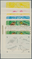 Thematik: Tiere-Vögel / Animals-birds: 1970, Burundi, Troglodytes Troglodytes, Regulus Ignicapillus, - Sonstige & Ohne Zuordnung