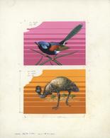 Thematik: Tiere-Vögel / Animals-birds: 1986, Niue: STAMPEX'86, Birds - Final Drawing For Nomination - Autres & Non Classés