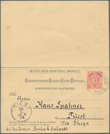 Thematik: UPU / United Postal Union: 1891, Austria, 5 Kr / 5 Kr Rose/black Eagle Postal Stationery R - U.P.U.