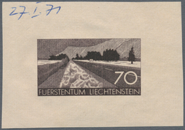 Thematik: Verkehr / Traffic: 1971, Liechtenstein. Set Of 4 Die Proofs (intaglio Engraving) Each Show - Sonstige & Ohne Zuordnung
