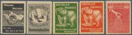 Thematik: Vignetten,Werbemarken / Vignettes, Commercial Stamps: 1911 (ca.), 24 Verschiedene Bzw. Ver - Vignetten (Erinnophilie)