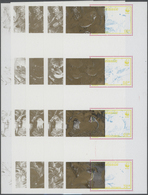 Thematik: WWF: 1989, Birds - 5 Items; Collective Single Die Proofs For The Set In Progressive Color - Other & Unclassified