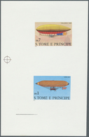 Thematik: Zeppelin / Zeppelin: 1979, SAO TOME E PRINCIPE: History Of Aviation - AIRSHIPS Complete Se - Zeppeline