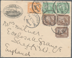 Ägypten: 1902, "COOK'S / NILE STEAMBOAT SERVICE", Pictorial Imprint On Small Cover W. 1 M. (3), 2 M. - Autres & Non Classés