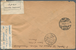 Ägypten: 1939, Incoming Censored Mail: France, 3 X 2,25 F And 3,00 F Ceres, Mixed Franking On Regist - Sonstige & Ohne Zuordnung