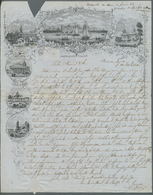 Argentinien: 1864 Illustrated Letter From Schwehr, Naef Y Ca., Buenos Aires Depicting Six Lithograph - Other & Unclassified