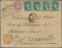 Argentinien: 1878 Registered Cover From Buenos Aires To Brussels Via Bordeaux And Paris By French Pa - Other & Unclassified