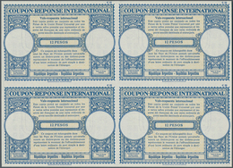 Argentinien - Ganzsachen: 1961. International Reply Coupon 12 Pesos (London Type) In An Unused Block - Ganzsachen