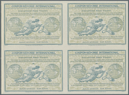 Südaustralien: Design 1906 International Reply Coupon As Block Of Four 3 D South Australia. This Blo - Briefe U. Dokumente