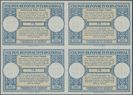 Australien - Ganzsachen: 1948. International Reply Coupon 7d (London Type) In An Unused Block Of 4. - Postal Stationery