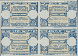 Australien - Ganzsachen: 1959. International Reply Coupon 1 S 3 D (London Type) In An Unused Block O - Ganzsachen