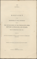 Australien - Besonderheiten: 1878, Report Of The Proceedings Of The Conference Respecting The Duplic - Sonstige & Ohne Zuordnung