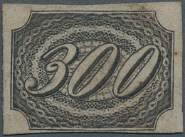 Brasilien: 1844, 300r. Black "inclinados", Fresh Colour, Close To Good Margins All Around, At Right - Ungebraucht