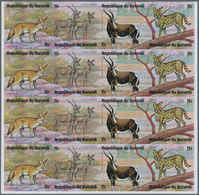Burundi: 1975, African Animals (rhinoceros, Snake, Gazelle, Desert Fox, Birds, Mandrill Etc.) Comple - Sonstige & Ohne Zuordnung