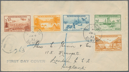 Neufundland: 1933 (9 Jun), AIR Complete Set Of Five Used On Registered First Day Cover From St. John - 1857-1861