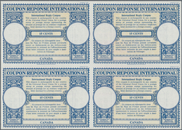 Canada - Ganzsachen: 1955. International Reply Coupon 15 Cents (London Type) In An Unused Block Of 4 - 1953-.... Elizabeth II