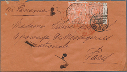 Chile: 1875 (British P.O.). Envelope Addressed To France Bearing Great Britain SG 94, 4d Vermillion - Chile