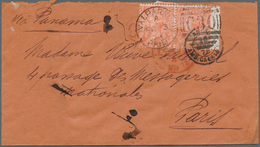 Chile: 1875 (British P.O.). Envelope Addressed To France Bearing Great Britain SG 94, 4d Vermillion - Chili