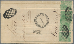 Cuba - Spanische Kolonie: 1878, 5 C. (4, Two Pairs) Tied Oval West India Cross Mark To Cover From "G - Cuba (1874-1898)