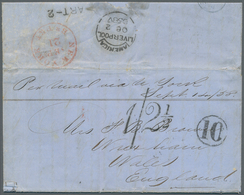 Cuba: 1858, Folded Letter From Havana (dated 14.09.) With Handwritten Endorsement "Per Mail Via N. Y - Sonstige & Ohne Zuordnung