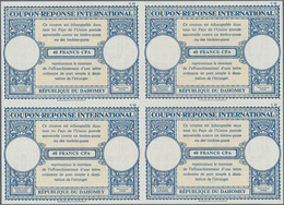 Dahomey: 1961. International Reply Coupon 40 Francs CFA (London Type) In An Unused Block Of 4. Issue - Bénin – Dahomey (1960-...)