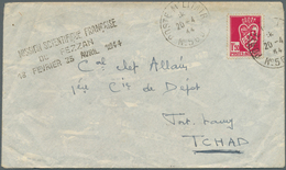 Fezzan: 1944, "MISSION SCIENTIFIQUE FRANCAISE / DU FEZZAN / 18 FEVRIER 23 AVRIL 1944", Clear Strike - Briefe U. Dokumente
