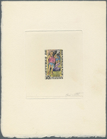 Fezzan: 1951, Charity Issue, Both Values As Epreuve D'artiste, Multi-coloured Design, With Signature - Briefe U. Dokumente