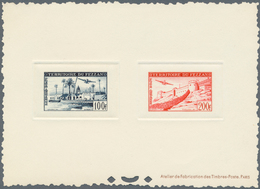 Fezzan: 1951. Lot With One Composite Epreuve D'atelier For The Complete Air Mail Set Showing "Oasis" - Covers & Documents