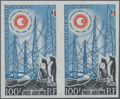 Französische Gebiete In Der Antarktis: 1963, 100fr. International Year Of The Quiet Sun (Penguins/Ra - Briefe U. Dokumente