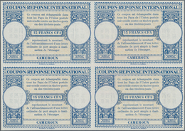 Kamerun: 1951. International Reply Coupon 15 Francs CFA (London Type) In An Unused Block Of 4. Issue - Kamerun (1960-...)