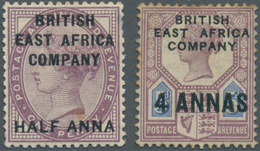 Kenia - Britisch Ostafrika Kompanie: 1890, Stamps Of Great Britain QV Optd. BRITISH EAST AFRICA COMP - Britisch-Ostafrika