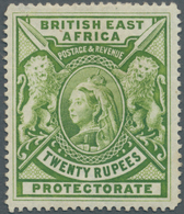 Kenia - Britisch Ostafrika Kompanie: 1897, QV 20r. Pale Green With Wmk. Crown CC, Mint Hinged And Ve - Britisch-Ostafrika