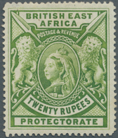 Kenia - Britisch Ostafrika Kompanie: 1897, QV 20r. Pale Green With Wmk. Crown CC, Mint Hinged And Ve - British East Africa