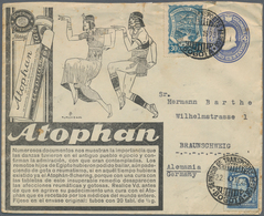 Kolumbien: 1929, Advertisement Stationery Envelope "Atophan" (Schering) 4 C. Violet Blue Uprated 4 C - Colombie