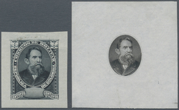 Kolumbien - Departamentos: Bolivar: 1898, Steel Die Essay Of Portrait Resp. Complete Stamp, Presumam - Kolumbien