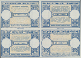 Kolumbien - Ganzsachen: 1947. International Reply Coupon 25 Centavos (London Type) In An Unused Bloc - Colombie