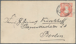 Liberia: 1905, 5 C Carmine Roberts, Postal Stationery Envelope, Sent By DEUTSCHE SEEPOST / LINIE HAM - Liberia