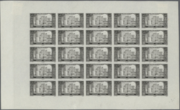 Marokko: 1917, Definitives Pictorials, 50c. "Bab-el-Mansour", Imperforate Colour Proof In Black, Com - Briefe U. Dokumente