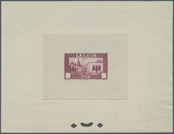 Marokko: 1933, Definitives "Views Of Morocco", 1c. To 20fr., Complete Set Of 24 Values, Epreuve With - Briefe U. Dokumente