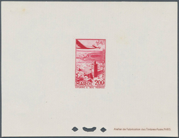 Marokko: 1945/1955, 3 Three Proofs Of Airmail Issues. - Lettres & Documents