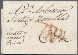 Mexiko: 1810, Entire Folded Letter W. Dateline "Vera Cruz Mayo 14 810" To Cadiz/Spain, Endorsed "Gol - Mexiko