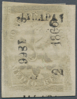 Mexiko: 1866, 1/2 R. Eagle Grey With District Ovpt. "JALAPA", Shipping No. 8-1866 And Sub-no. 2-1866 - Mexiko