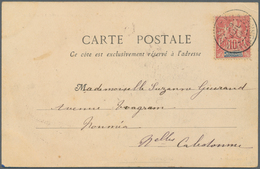 Neue Hebriden: 1908. Picture Post Card Addressed To Noumea Bearing New Caledonia Yvert 60, 10c Rose - Sonstige & Ohne Zuordnung