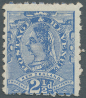 Neuseeland: 1892, QV 2½d. Blue Perf. 10 With Advertisment On Reverse ‚LOCHHEAD FOR WERTHEIM SEWING M - Andere & Zonder Classificatie