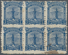 Neuseeland - Staatliche Lebensversicherung: 1902 Life Insurance 1d. Blue, Watermark Mult NZ Over Sta - Service