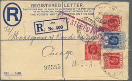 Nigeria: 1926 (8.3.), Registered Letter KGV 3d. Blue Uprated With 3 X KGV 1d. Scarlet Commercially U - Nigeria (...-1960)