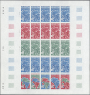 Niger: 1972. Complete Issue "Europafrica - Economic Organization" (1 Value) In 1 Color Proof Sheet O - Sonstige & Ohne Zuordnung