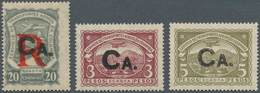 SCADTA - Länder-Aufdrucke: 1923, CANADA: Colombia Airmail Issue With Black Handstamp 'CA.' 3p. Purpl - Flugzeuge