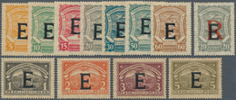 SCADTA - Länder-Aufdrucke: 1923, SPAIN: Colombia Airmail Issue With Black Opt. 'E' Complete Set Of 1 - Flugzeuge