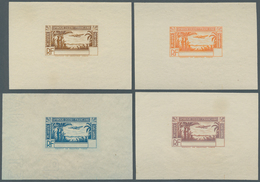 Senegal: 1940, Airmails, Design "Plane And Landscape", Group Of Eight Single Die Proofs In Different - Sonstige & Ohne Zuordnung